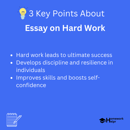 Essay on Hard Work