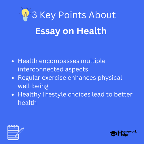 Essay on Health for Students and Children