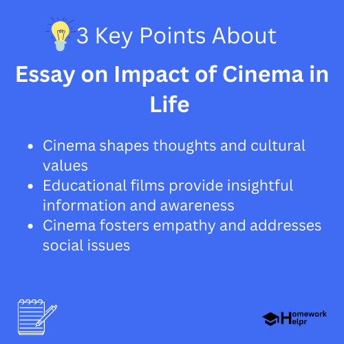 Essay on Impact of Cinema in Life for Students and Children