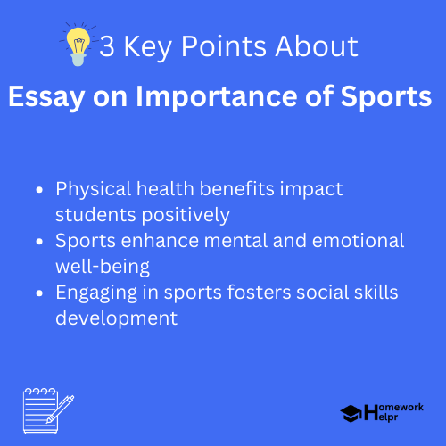 Essay on Importance of Sports for Students and Children