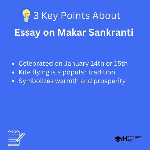 Essay on Makar Sankranti for Students and Children