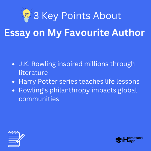 Essay on My Favourite Author for Students and Children