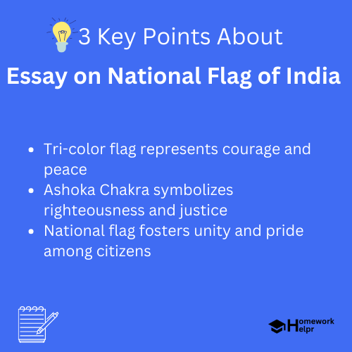 Essay on National Flag of India for Students and Children