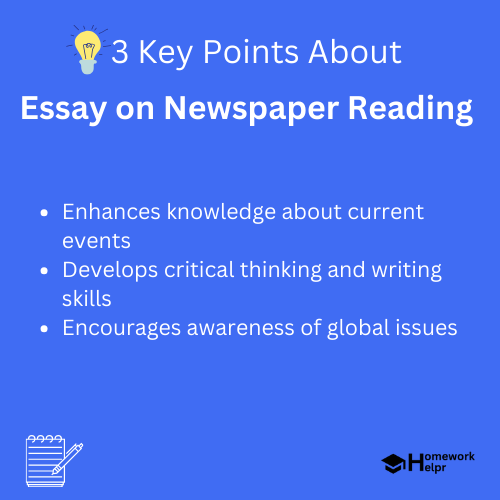 Essay on Newspaper Reading for Students and Children