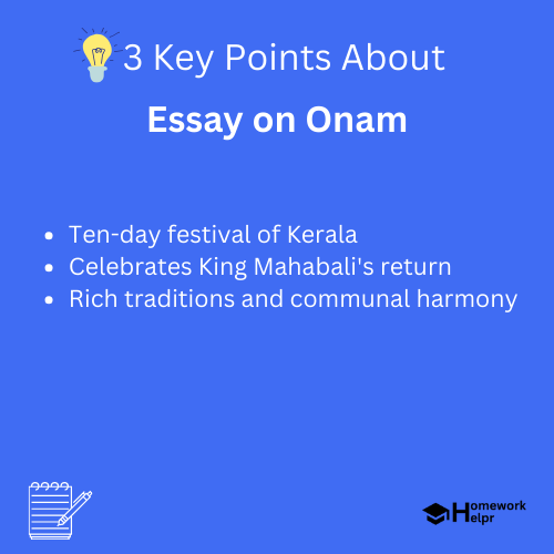 Essay on Onam