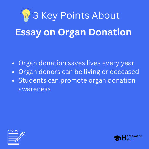 Essay on Organ Donation for Students and Children