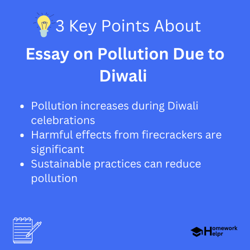 Essay on Pollution Due to Diwali for Students and Children