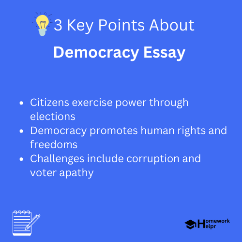 Democracy Essay for Students and Children