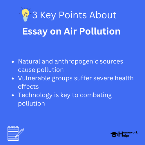 Essay on Air Pollution for Students and Children