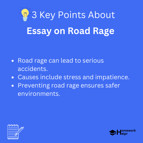 Essay on Road Rage for Students and Children