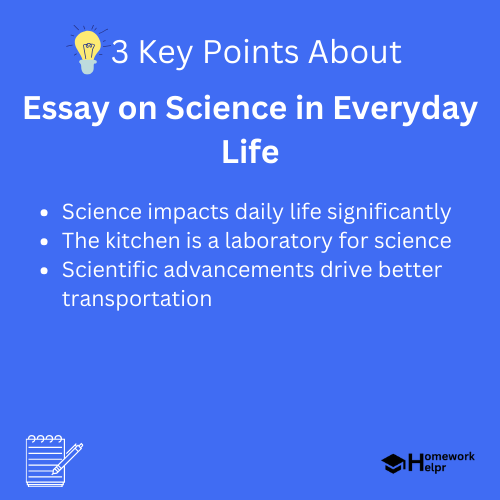 Essay on Science in Everyday Life