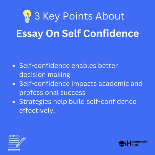 Essay On Self Confidence