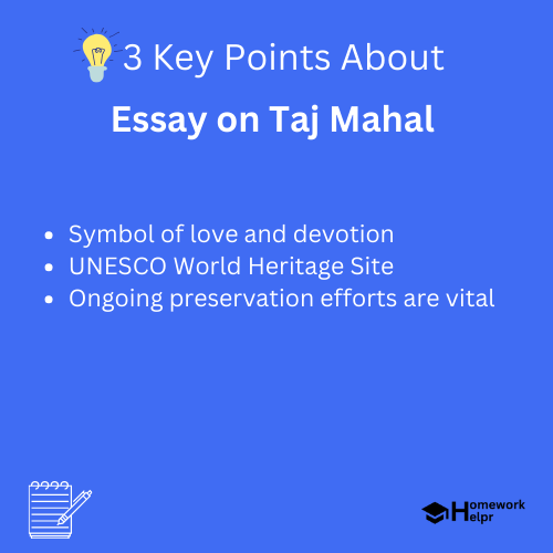 Essay on Taj Mahal for Students and Children