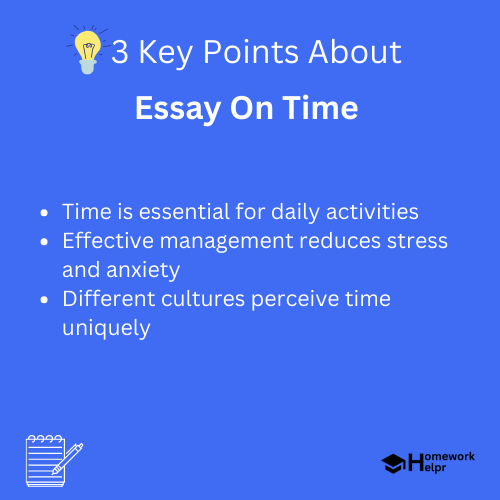 Essay On Time for Students and Children