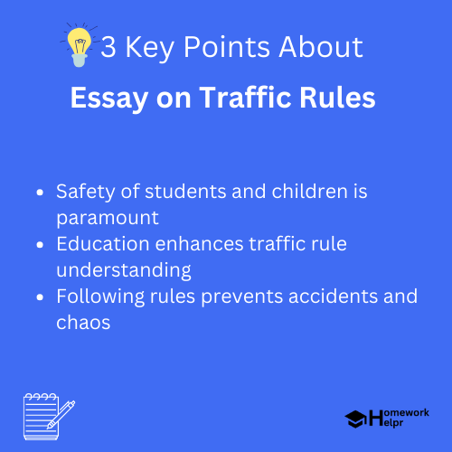 Essay on Traffic Rules for Students and Children