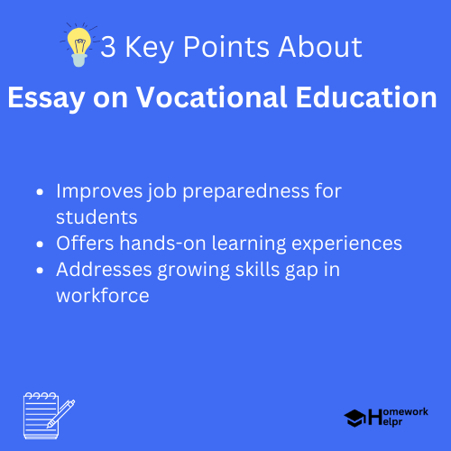 Essay on Vocational Education for Students and Children