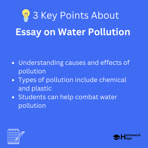 Essay on Water Pollution for Students and Children