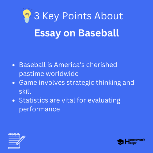 Essay on Baseball