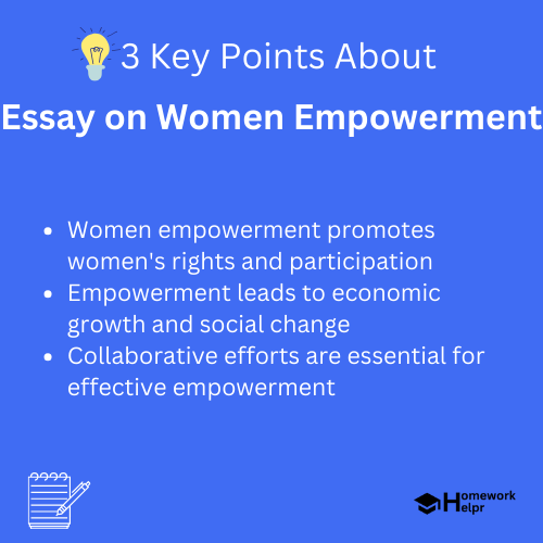 Essay on Women Empowerment for Students and Children