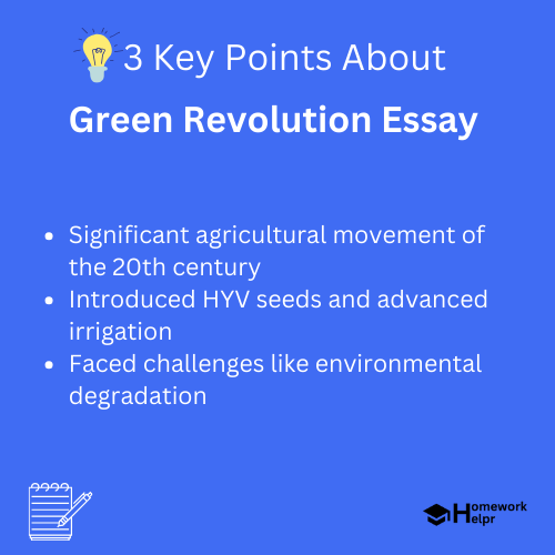 Green Revolution Essay for Students and Children