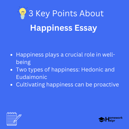 Happiness Essay for Students and Children