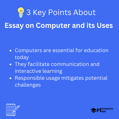 Essay on Computer and its Uses for School Students and Children