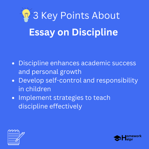 Essay on Discipline for Students and Children