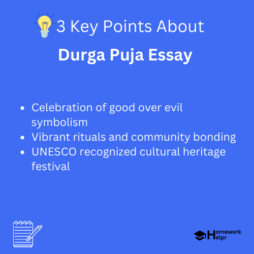 Durga Puja Essay for Students and Children