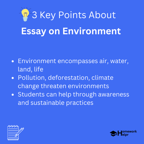 Essay on Environment for Students and Children