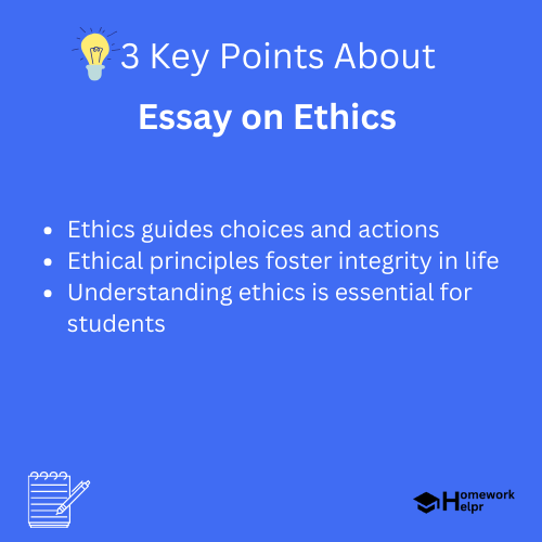 Essay on Ethics for Students and Children