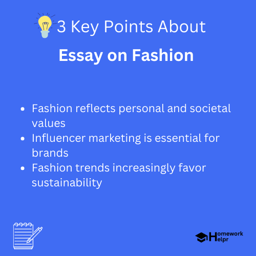 Essay on Fashion for Students and Children