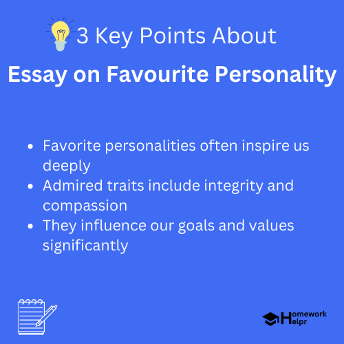 Essay on Favourite Personality