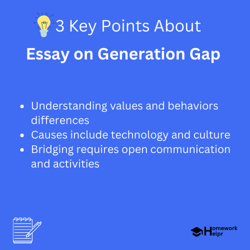 Essay on Generation Gap for Students and Children