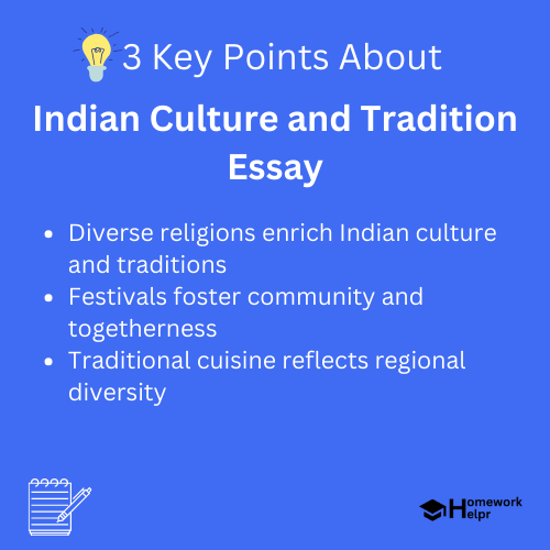 Indian Culture and Tradition Essay for Students and Children