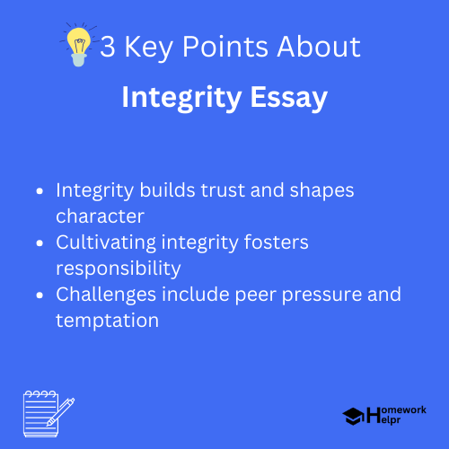 Integrity Essay for Students and Children