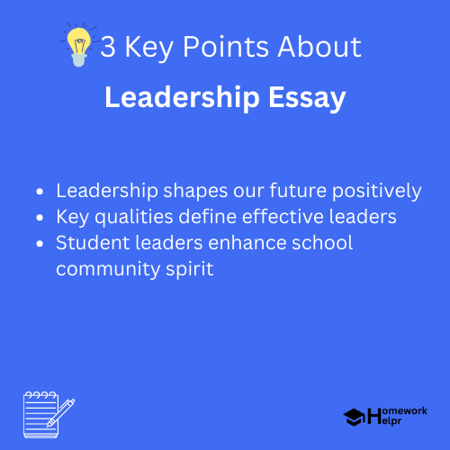 Leadership Essay for Students and Children