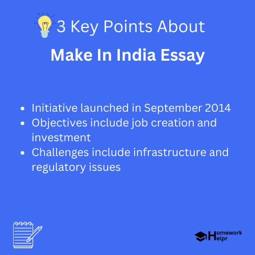 Make In India Essay for Students and Children