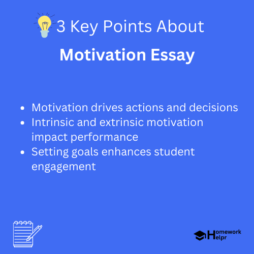 Motivation Essay for Students and Children