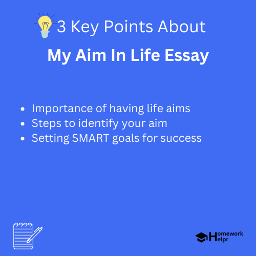 My Aim In Life Essay for Students and Children