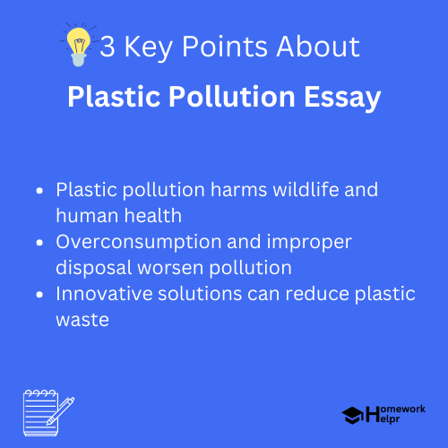 Plastic Pollution Essay for Students and Children