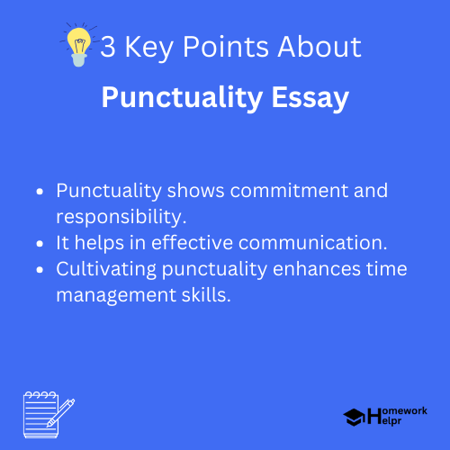 Punctuality Essay for Students and Children