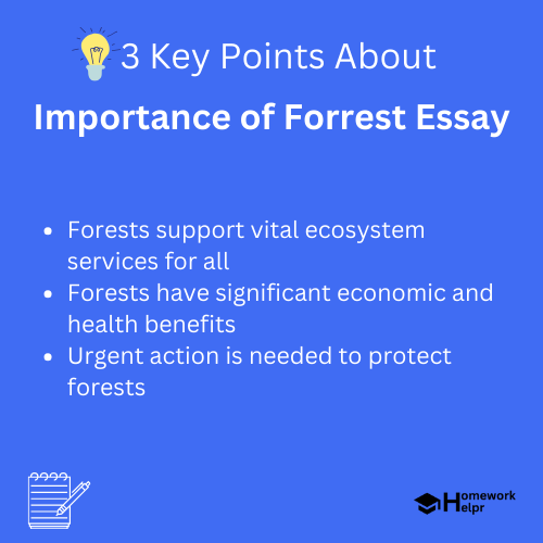 Importance of Forrest Essay for Students and Children