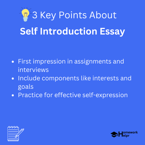 Self Introduction Essay