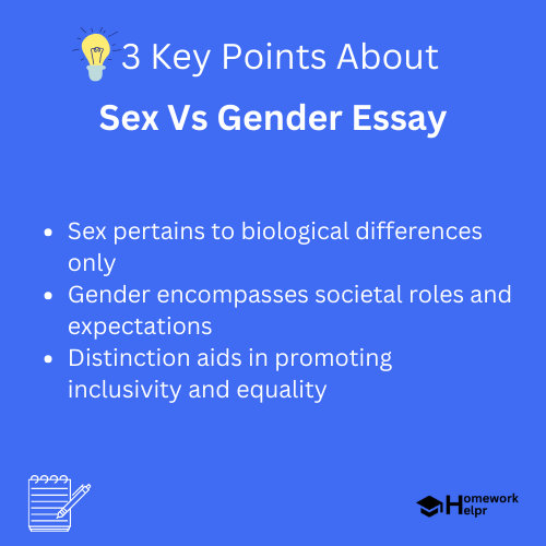 Sex Vs Gender Essay