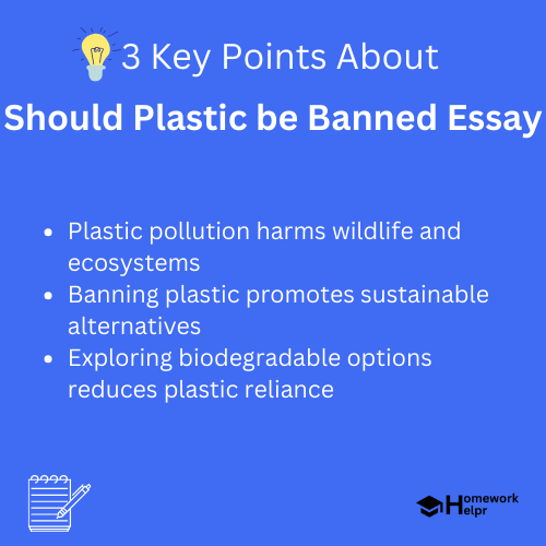 Should Plastic be Banned Essay for Students and Children