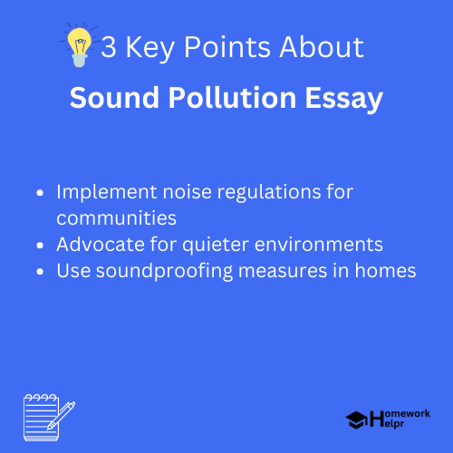 Sound Pollution Essay for Students and Children