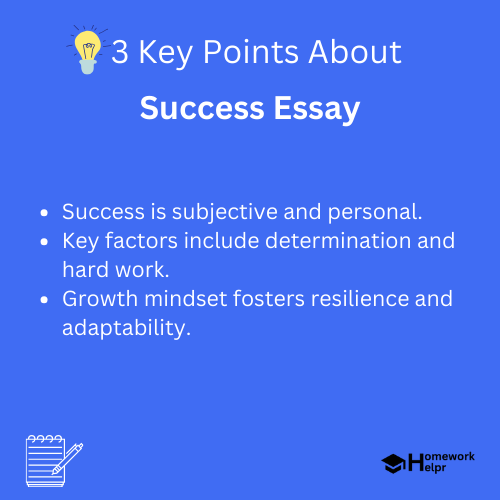 Success Essay for Students and Children