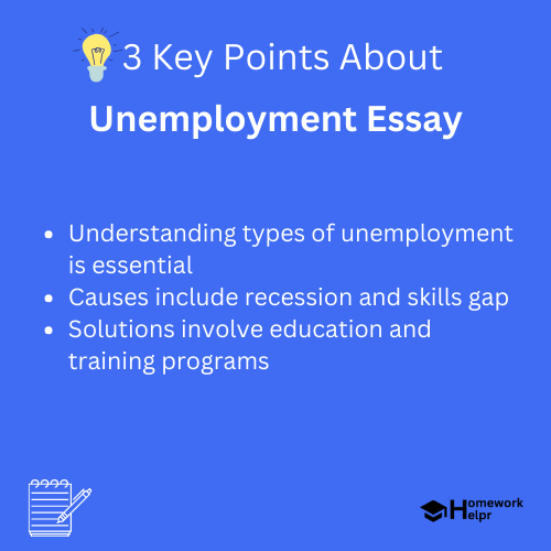 Unemployment Essay for Students and Children