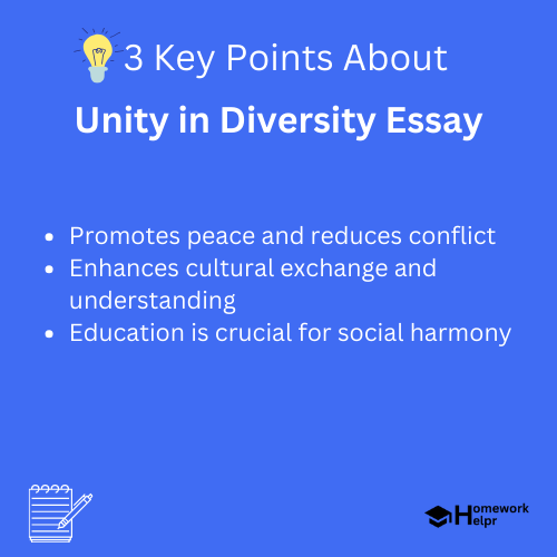 Unity in Diversity Essay for Students and Children