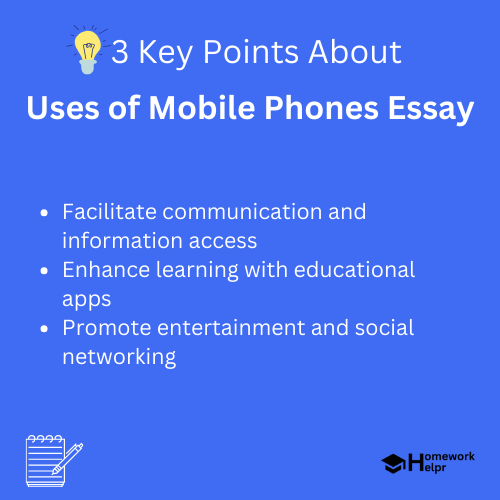 Uses of Mobile Phones Essay for Students and Children